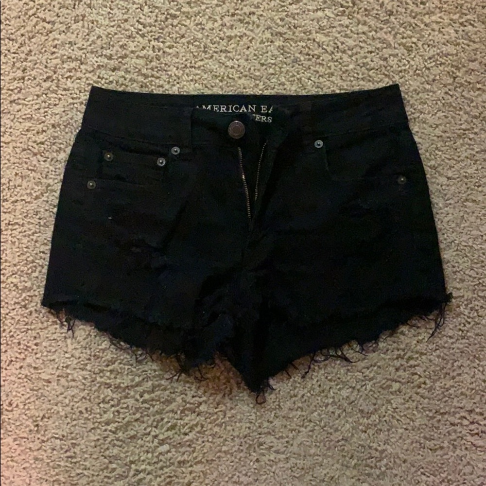 Black high waisted shorts
